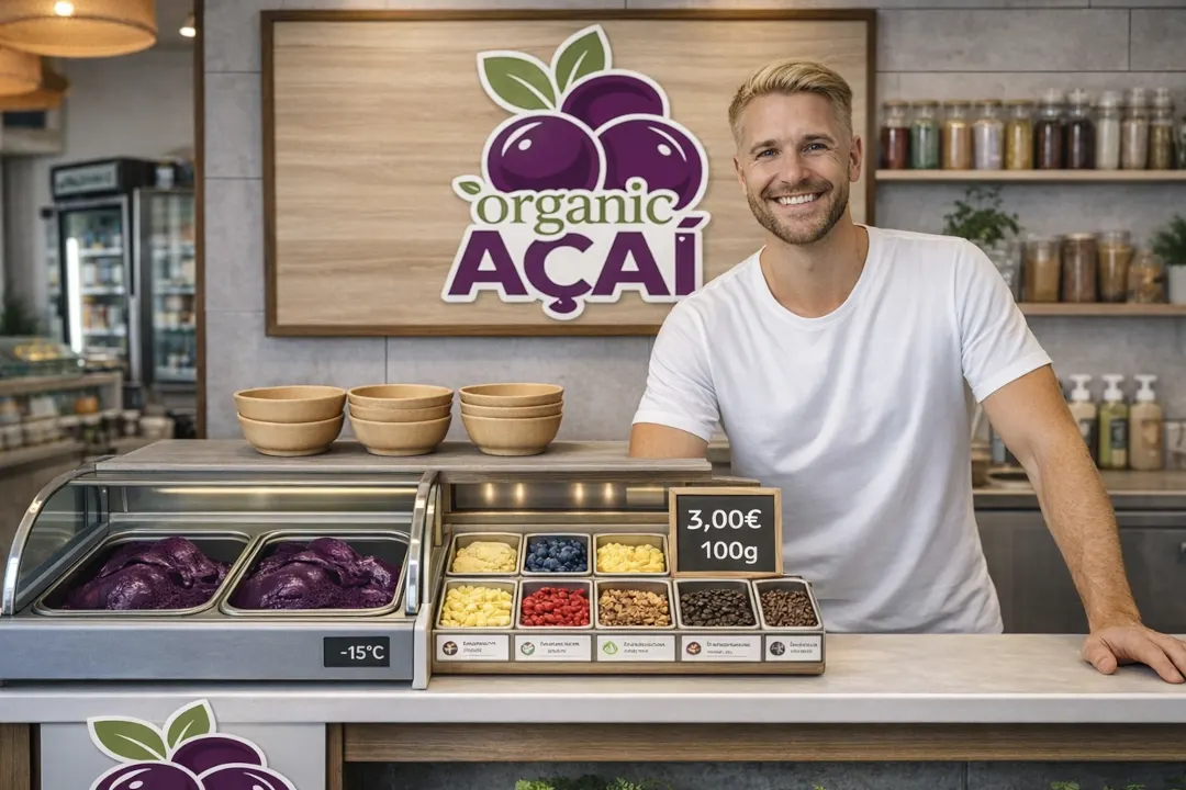 Organic Açaí Bowl bei einem Partnerbetrieb